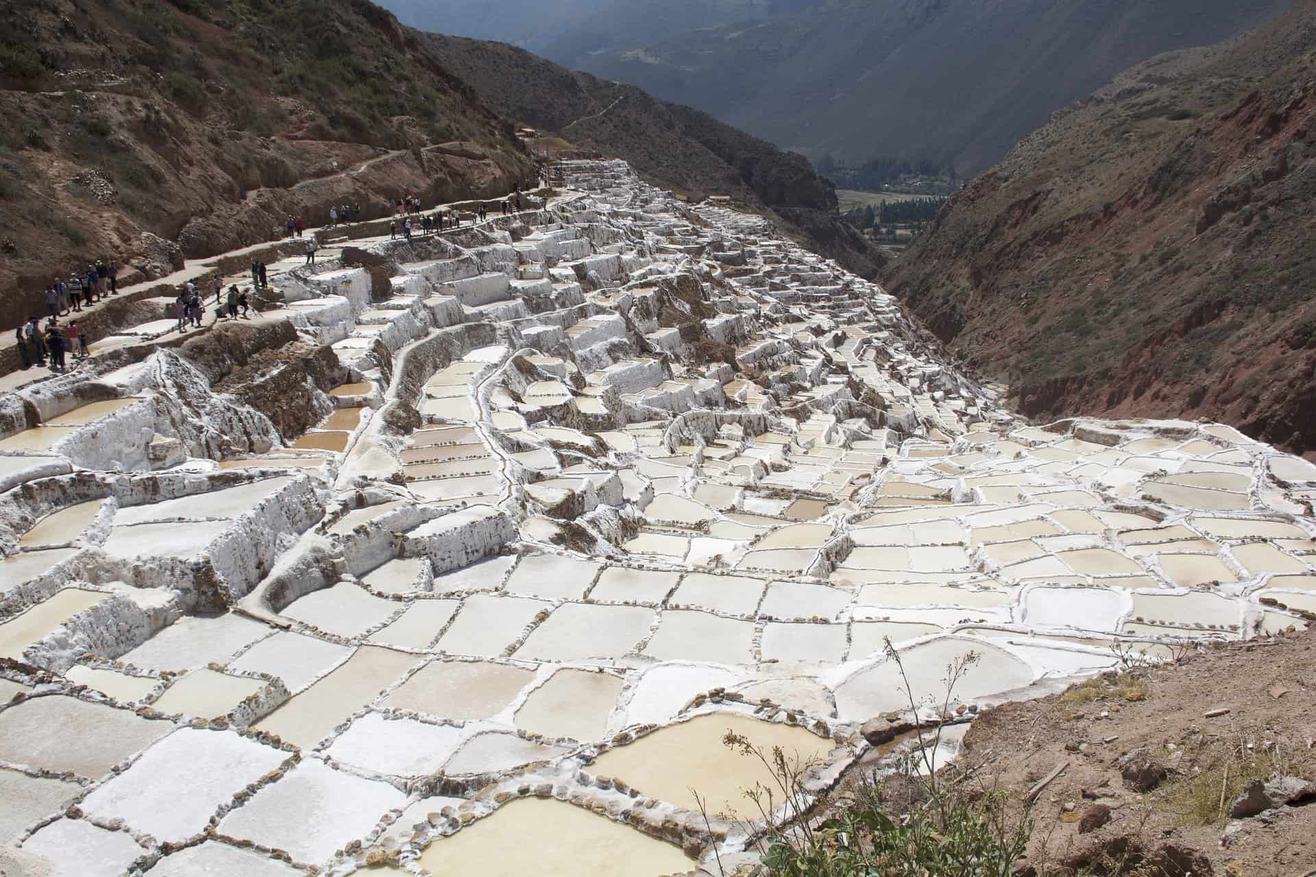 Salt lakes peru